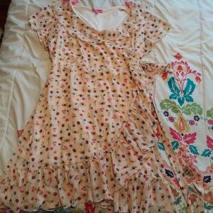 Betsey Johnson Spring Buggy print wrap dress 22w
